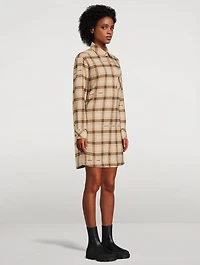 Flannel Shirt Dress Plaid
