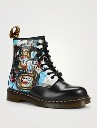 1460 Leather Lace-Up Ankle Boots Basquiat Print