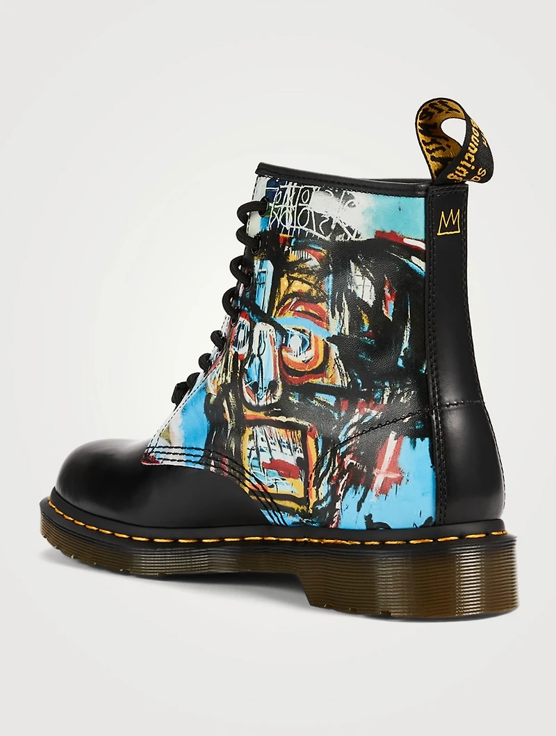 1460 Leather Lace-Up Ankle Boots Basquiat Print