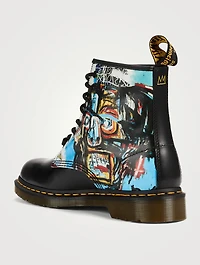 1460 Leather Lace-Up Ankle Boots Basquiat Print