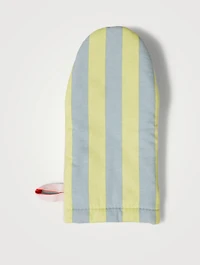 Kiwi Oven Mitt In Stripe Print