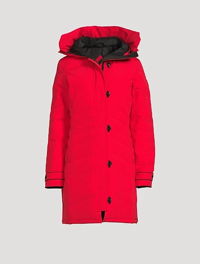 Lorette Down Parka With Notched Brim