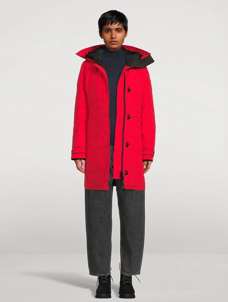 Lorette Down Parka With Notched Brim
