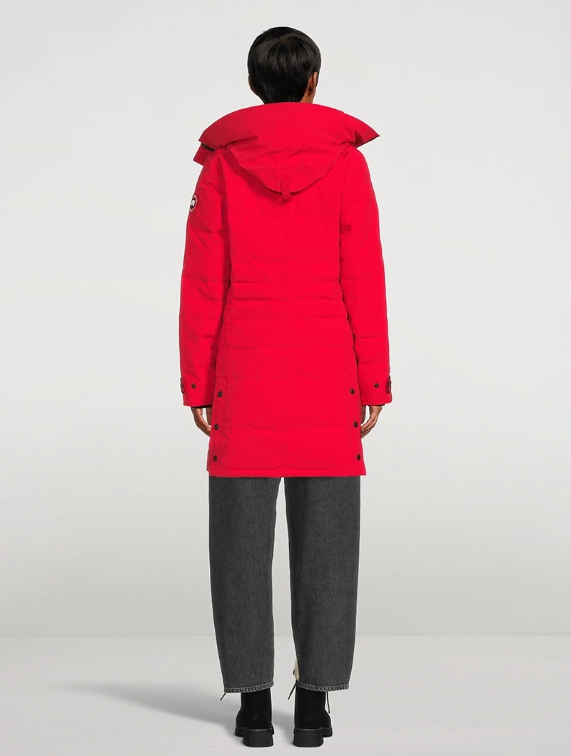 Lorette Down Parka With Notched Brim