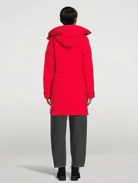 Lorette Down Parka With Notched Brim