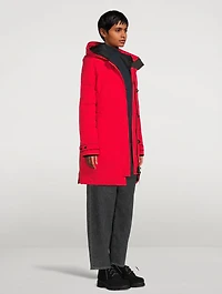 Lorette Down Parka With Notched Brim