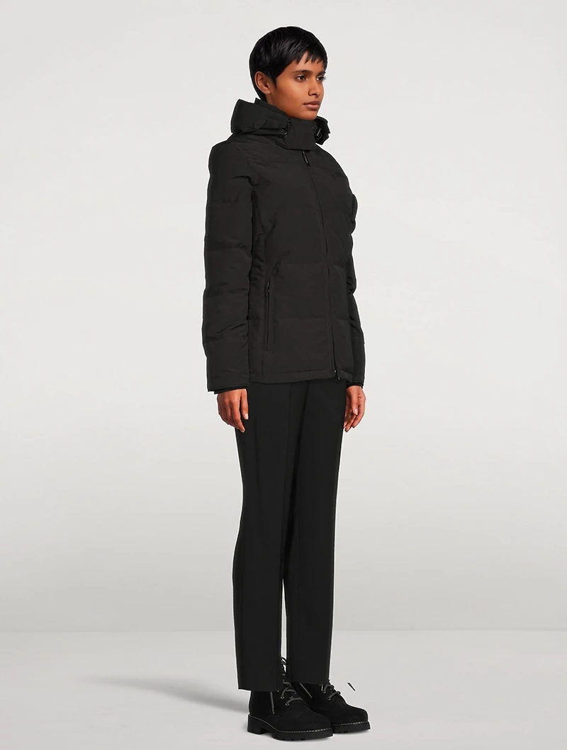 Chelsea Down Parka With Hood Trim