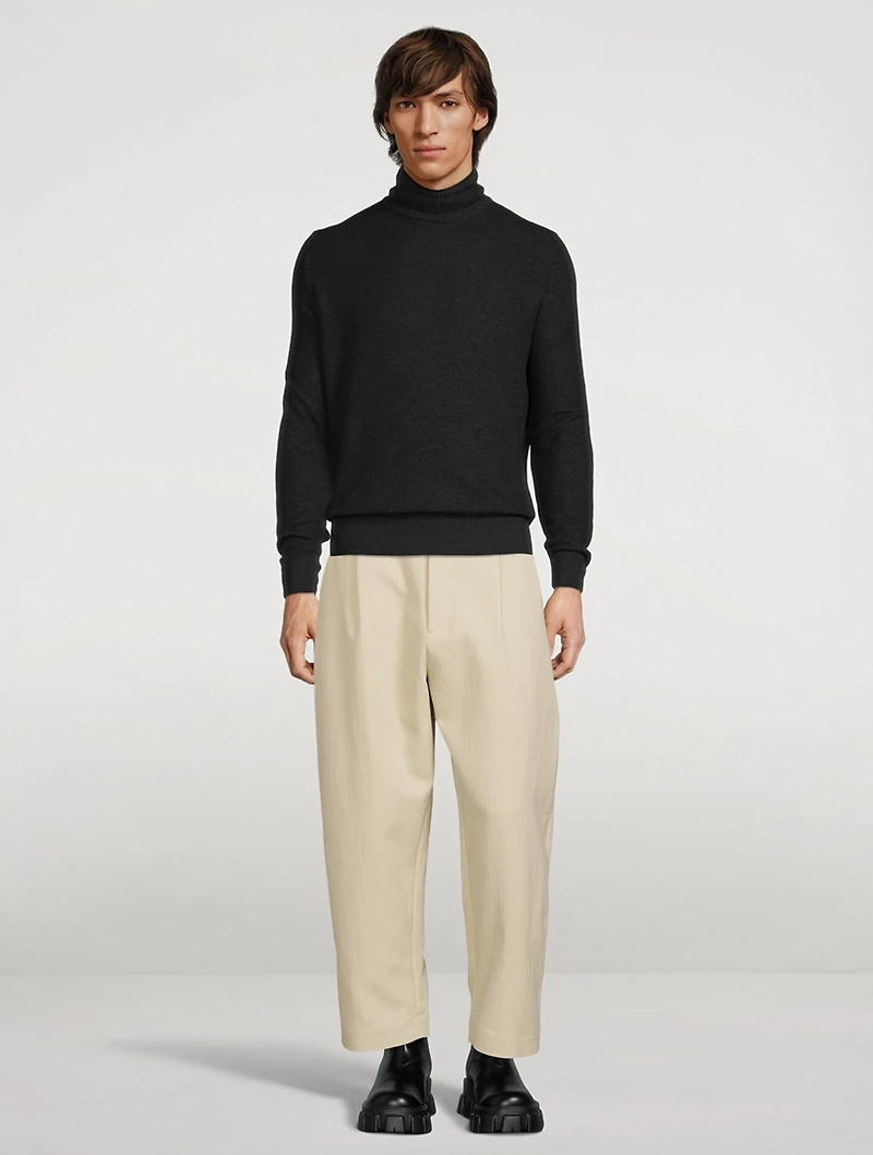 Voli Cotton-Blend Pleated Pants