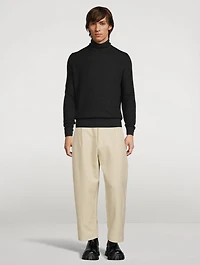 Voli Cotton-Blend Pleated Pants