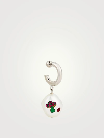 Magic Cotton Candy Earring With Crystal