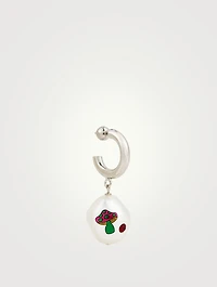Magic Cotton Candy Earring With Crystal