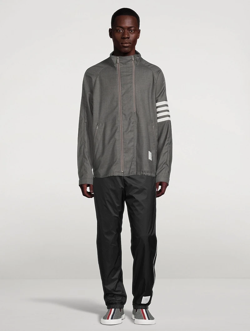 Super 120’s Twill Double-Zip Raglan Jacket