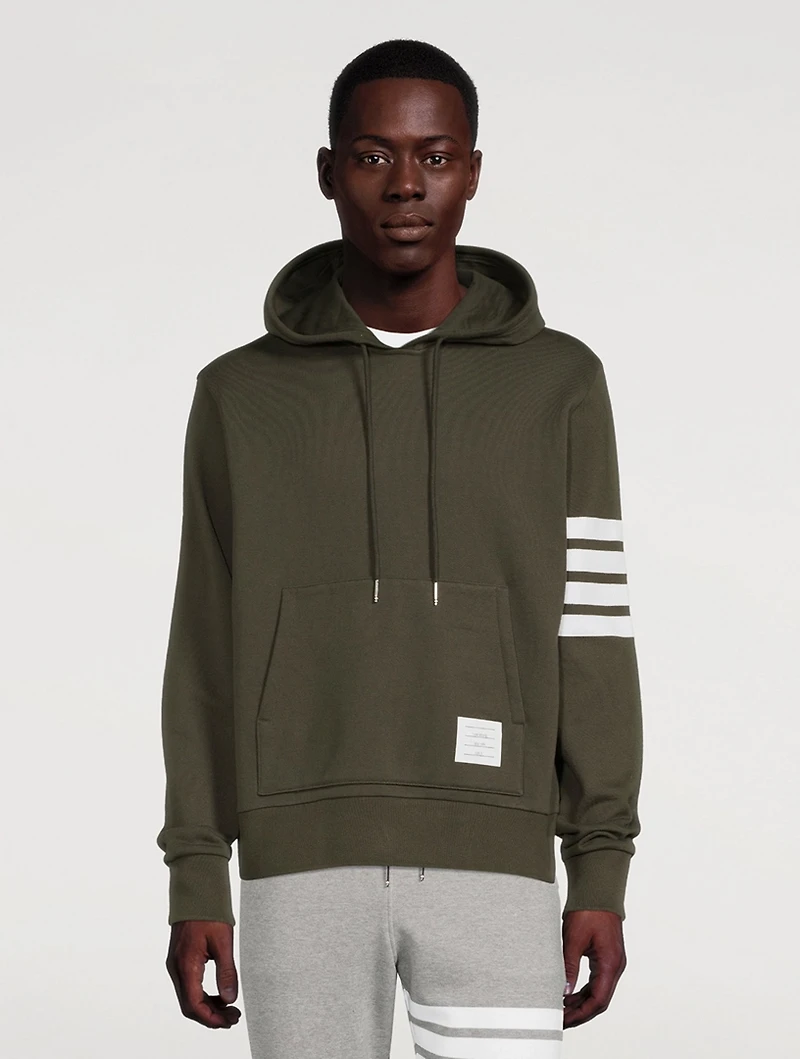 Classic Loop Back Hoodie With Engineered 4-Bar