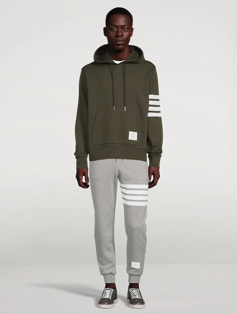 Classic Loop Back Hoodie With Engineered 4-Bar
