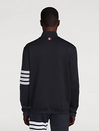 Double Face Cotton Half-Zip Sweater