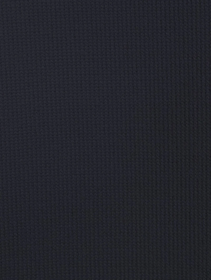 Double Face Cotton Half-Zip Sweater