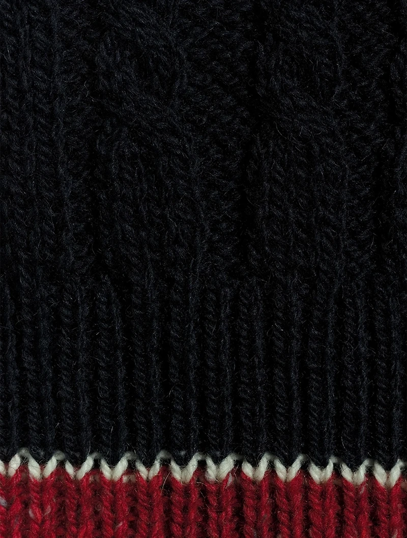 Wool And Mohair Cable-Knit Cardigan