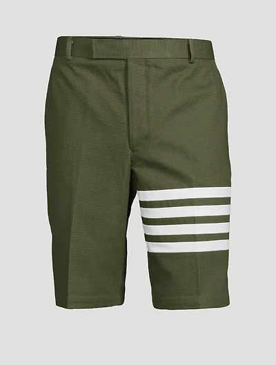 Washed Cotton Canvas Chino Shorts