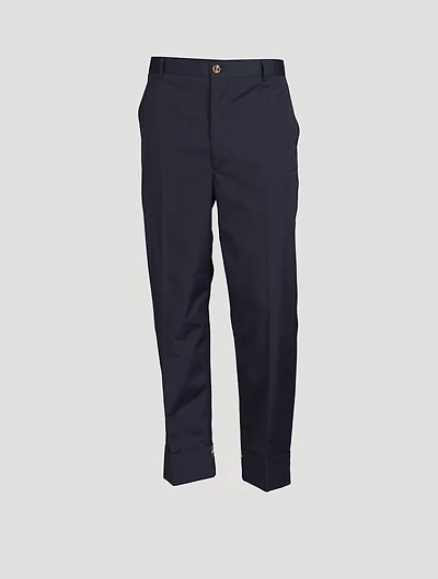 Typewriter Cloth Pants With Cuff