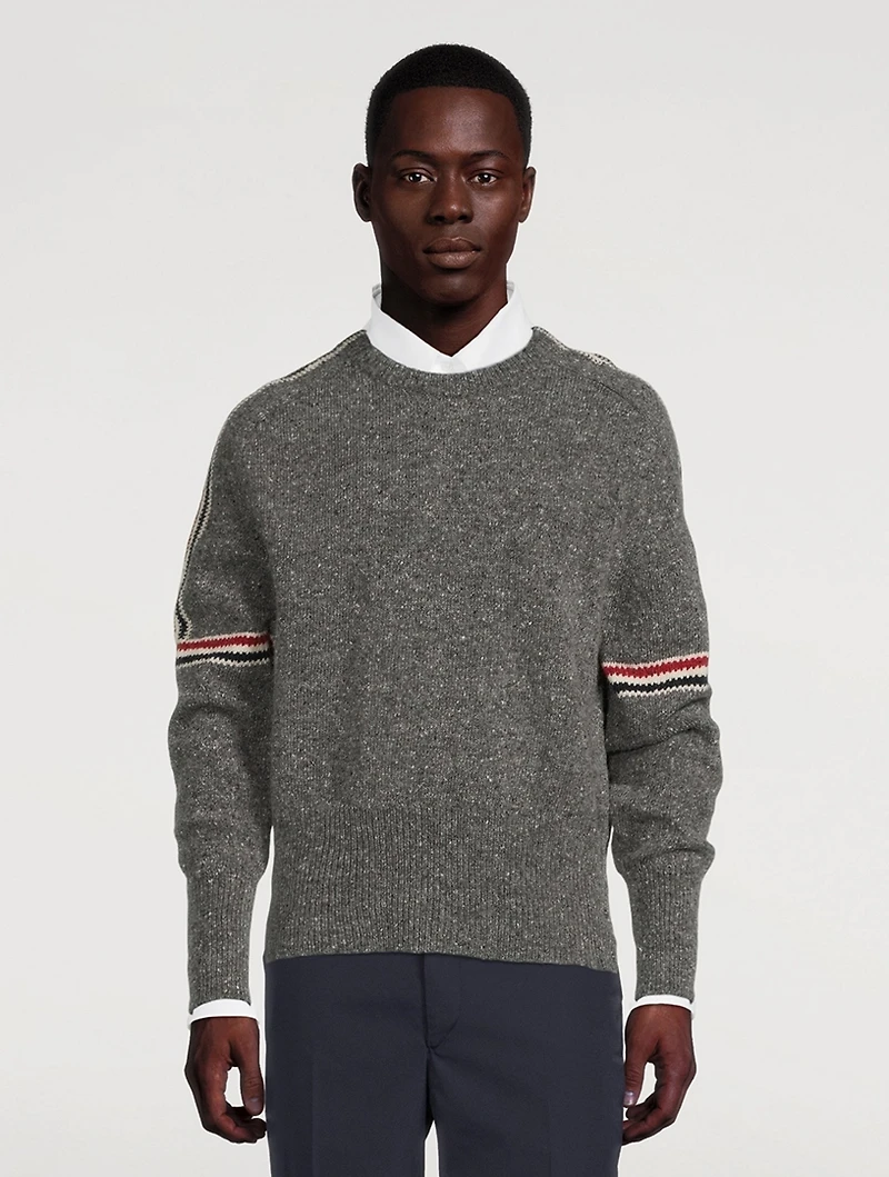 Wool And Mohair Crewneck Sweater