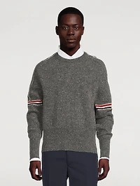 Wool And Mohair Crewneck Sweater