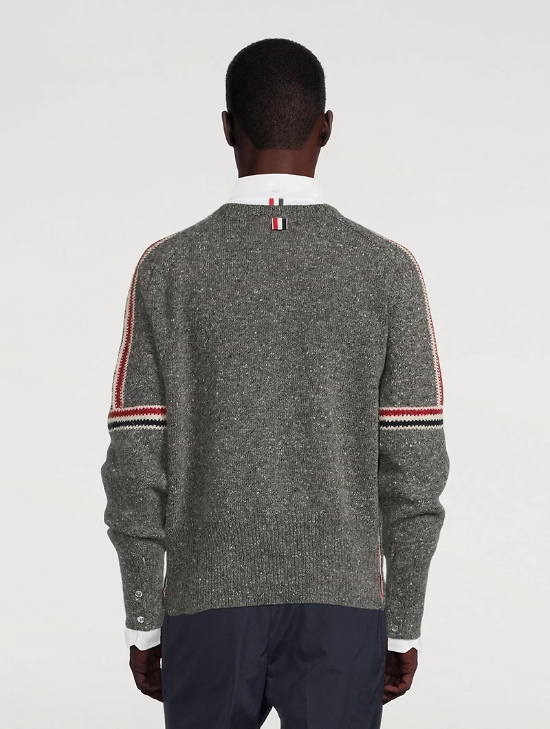 Wool And Mohair Crewneck Sweater