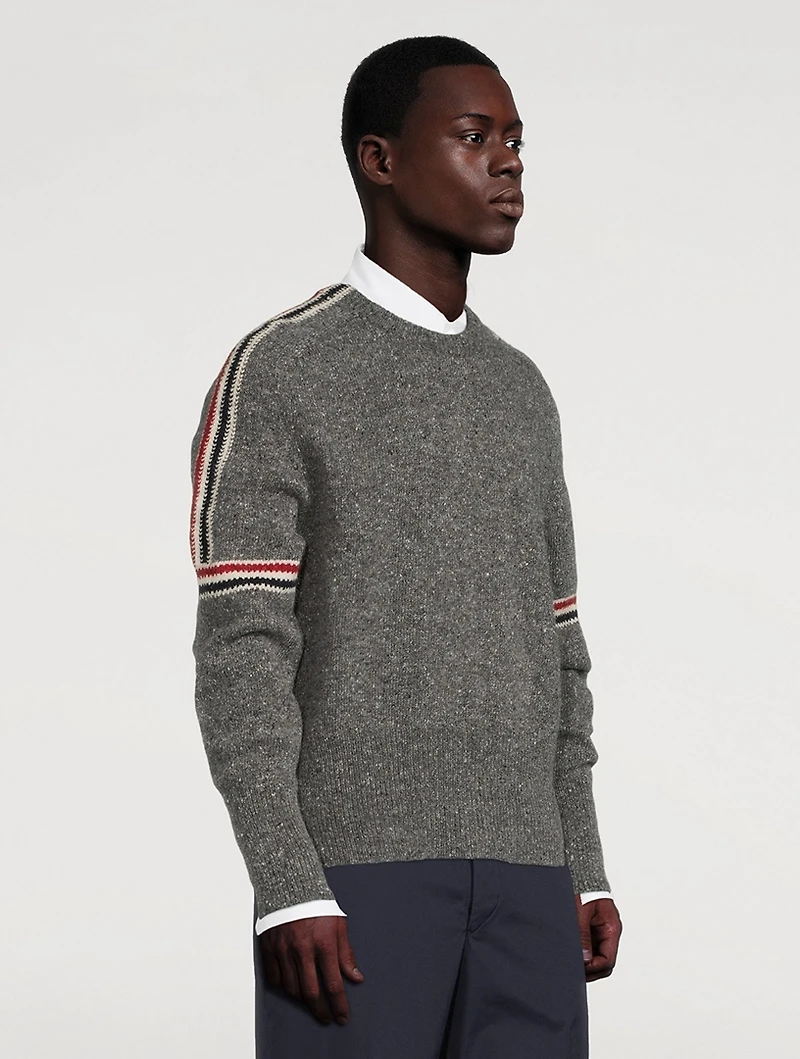 Wool And Mohair Crewneck Sweater
