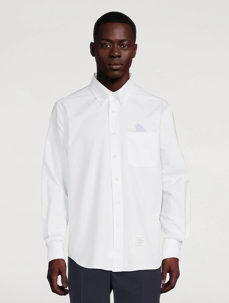 Cotton Shirt With Fish Detail