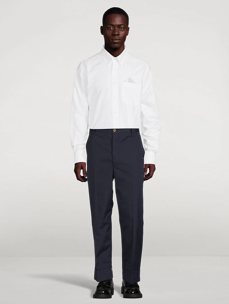 Cotton Shirt With Fish Detail