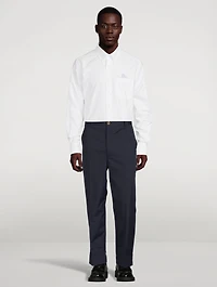 Cotton Shirt With Fish Detail