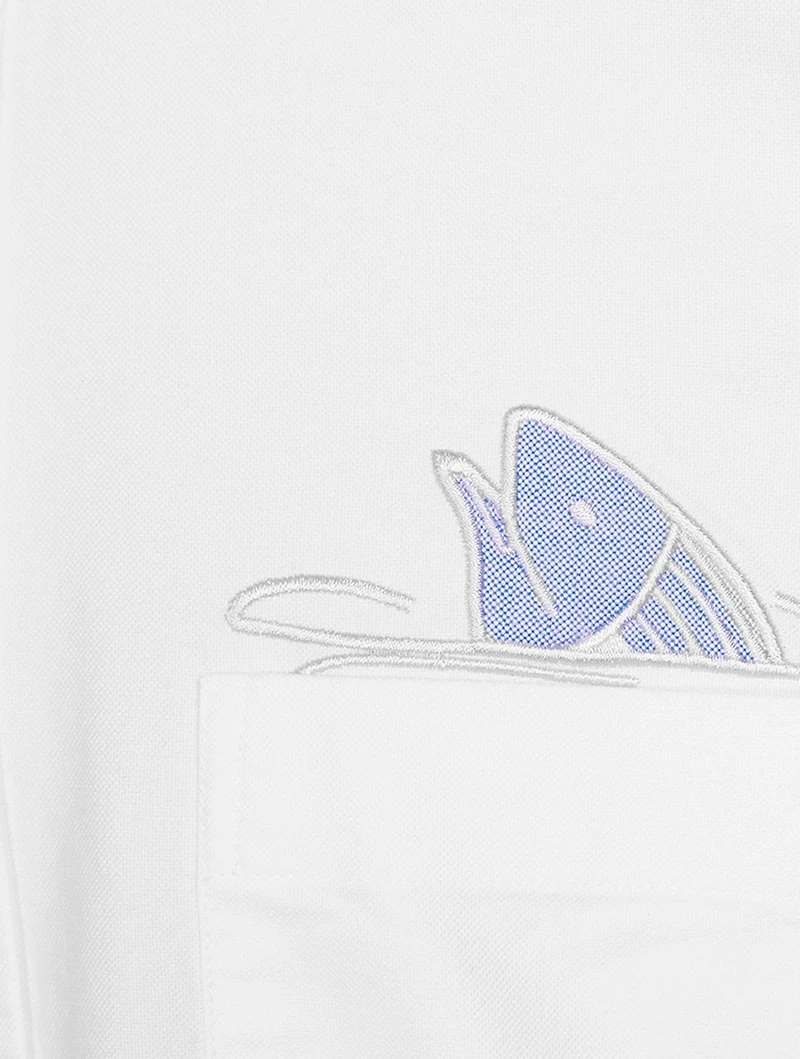 Cotton Shirt With Fish Detail