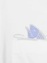 Cotton Shirt With Fish Detail