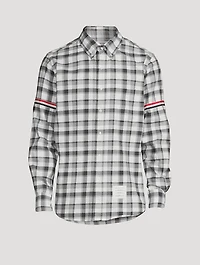 Flannel Shirt With Armbands
