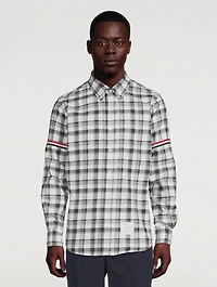 Flannel Shirt With Armbands