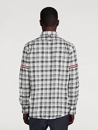 Flannel Shirt With Armbands
