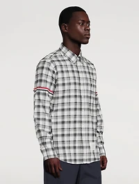 Flannel Shirt With Armbands