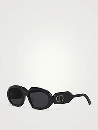 DiorBobby R2U Round Rectangular Sunglasses