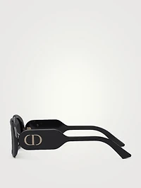 DiorBobby R2U Round Rectangular Sunglasses