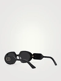 DiorBobby R2U Round Rectangular Sunglasses