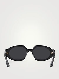 DiorBobby R2U Round Rectangular Sunglasses