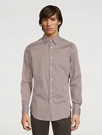 Cotton Shirt Grid Print