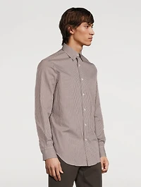 Cotton Shirt Grid Print