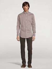 Cotton Shirt Grid Print