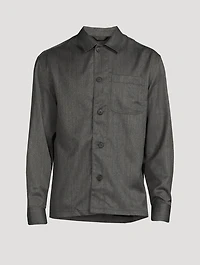 Virgin Wool Super 120's Workwear Shirt