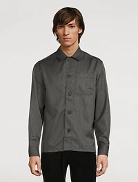 Virgin Wool Super 120's Workwear Shirt