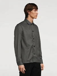 Virgin Wool Super 120's Workwear Shirt
