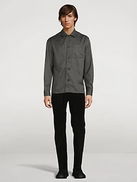 Virgin Wool Super 120's Workwear Shirt