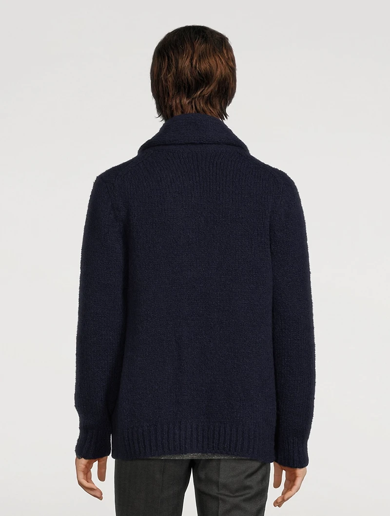 Cashmere And Silk Bouclé Cardigan