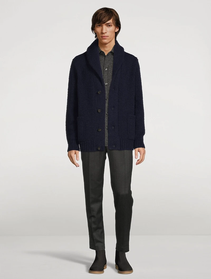 Cashmere And Silk Bouclé Cardigan