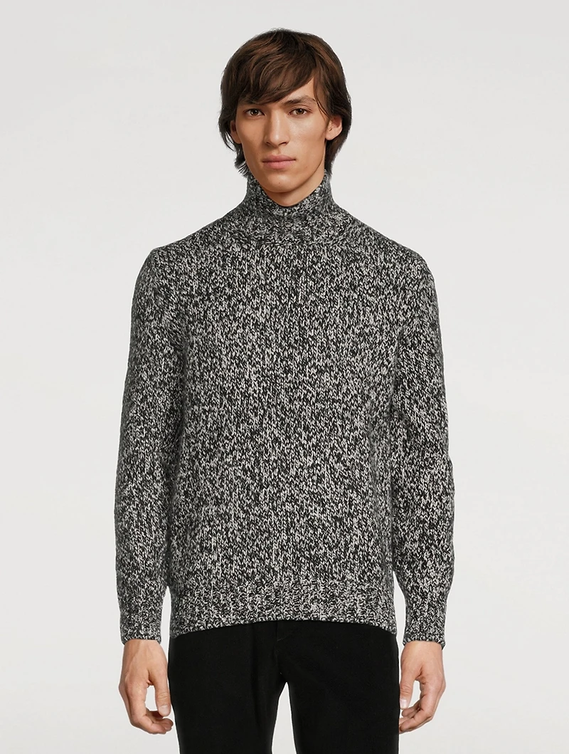Cashmere And Silk High-Neck Sweater